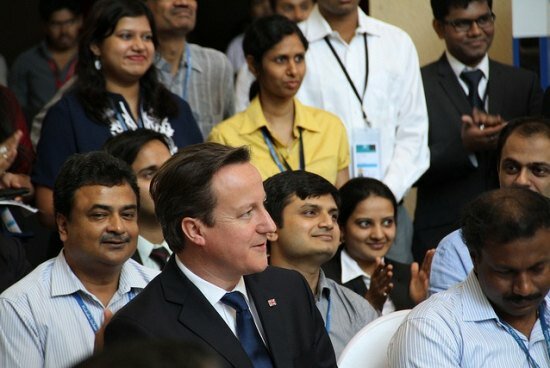 David Cameron India visit: Many trade deals struck between UK and India British PM David Cameron talks to staff at Hindustan Unilever in India